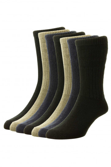 7-Pairs - Thermal Softop® Wool Rich - HJ95/7PK - (UK 11-13)