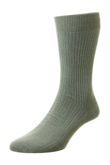 Pure Cotton Rib Socks - HJ114C