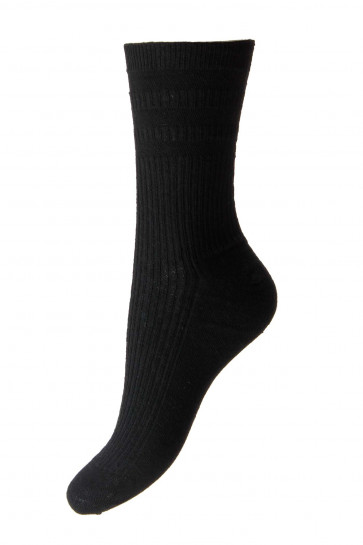 EXTRA WIDE - Ladies Softop® Socks - Wool Rich - HJ190H
