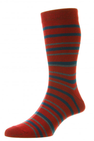 Rich Stripes -  Cotton Rich Socks - HJ47