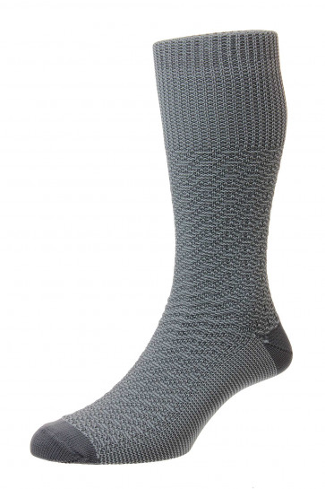  Indestructible™ - Textured Jacquard Work Boot Half Hose Socks - HJ5