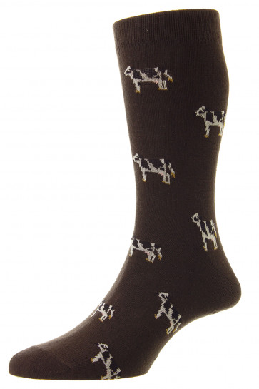Cow Cotton Rich Socks - HJ62