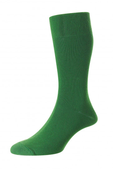 Plain Organic Cotton Comfort Top Men's Socks - HJ641