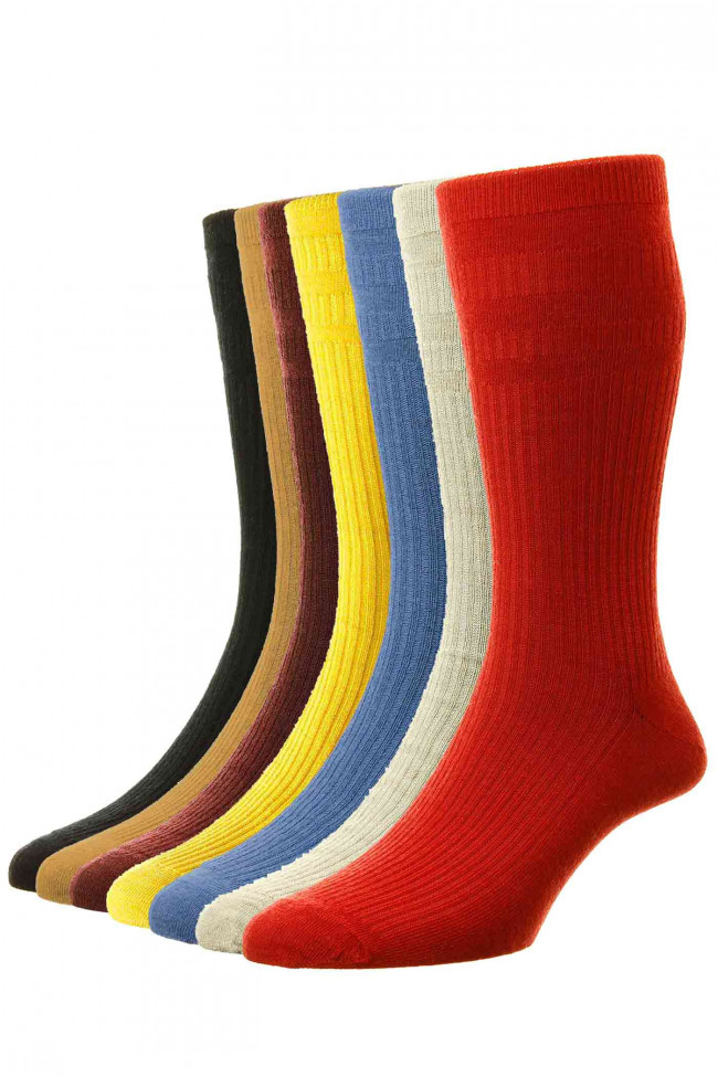 SEVEN PAIR PACK (CHOOSE YOUR COLOURS) - Softop® Original Wool Rich - HJ90/ 7PK - Mixed Colours - Standard size (6-11) - Buy Online - HJ Hall Socks -  Official Site