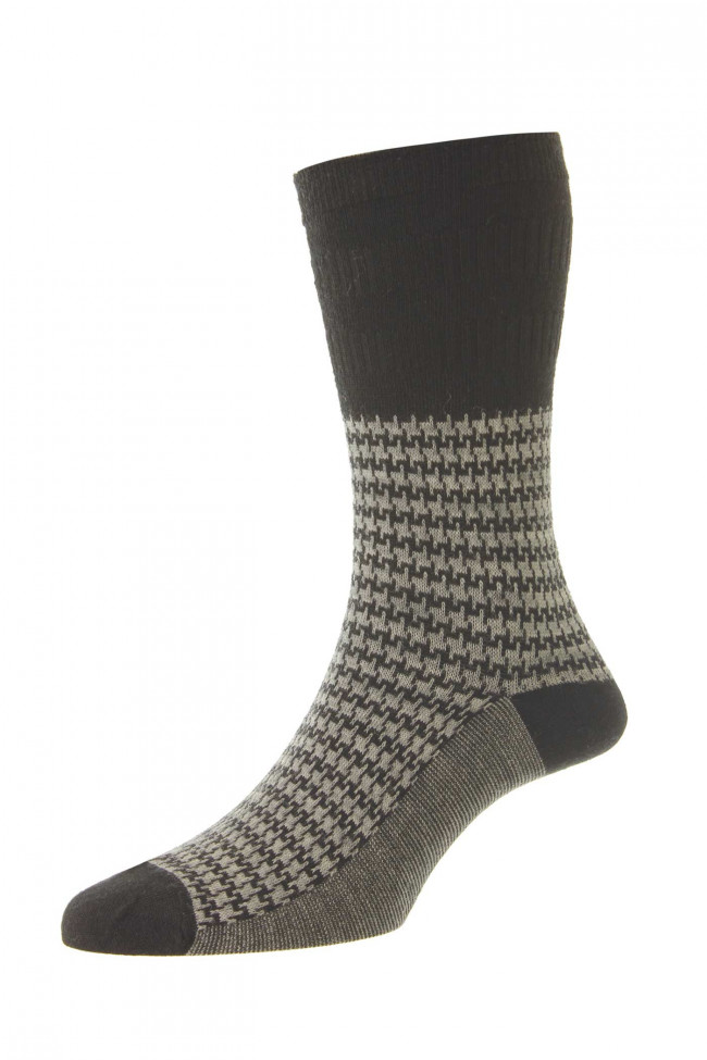 Houndstooth Wool Softop® Men's Socks - HJ988 - Buy Online - HJ Hall ...