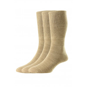 3-Pairs - Lightweight Diabetic Cotton Socks - HJ1353/3PK - (UK 4-7)