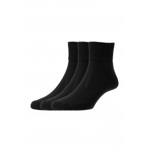 3-Pairs - Diabetic Cotton Low-Rise Socks - HJ1361/3PK - (UK 4-7)