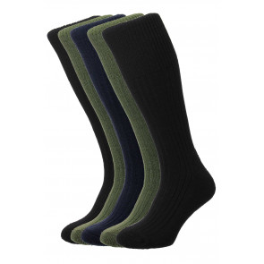 5-Pairs - Commando Socks - HJ3000/5PK - (UK 11-13)