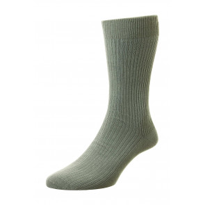 Pure Cotton Rib Socks - HJ114C
