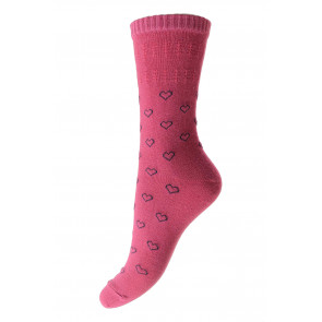 Love Heart - Ladies Softop® Socks - Cotton Rich - HJ1945 