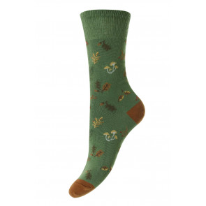 Woodland Cotton Comfort Top Women's Socks - HJ540