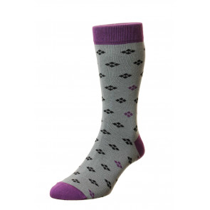 Crossway - Argyle Motif - Luxury Men's Sock - HJ6527
