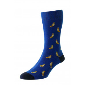 Fox Motif Cotton Rich Men's Socks - HJ69