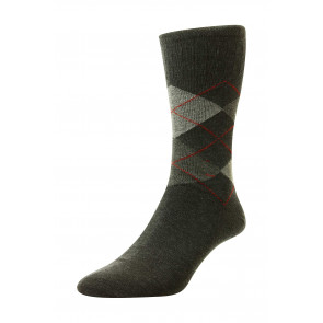 Men's Cotton Softop® Socks - Argyle Cotton Rich - HJ89