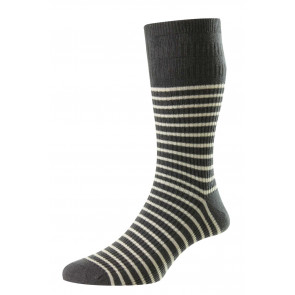 Men's Stripe Cotton Softop® Socks - HJ940