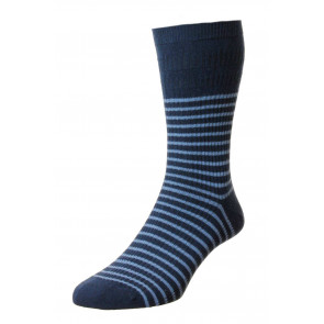Men's Stripe Cotton Softop® Socks - HJ940C