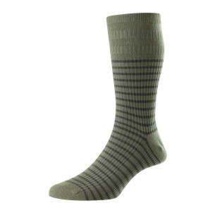 Men's Stripe Cotton Softop® Socks - HJ940