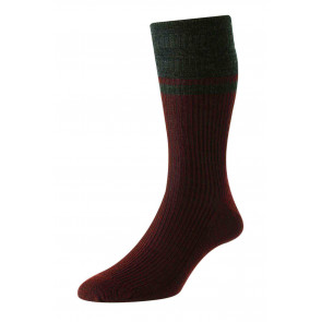 Contrast Stripe Wool Softop® Men's Socks - HJ971C