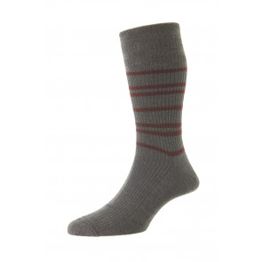 Men's Stripe Wool Softop® Socks - HJ986