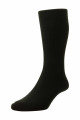 HJ1351 - Black - 11-13 - Diabetic Sock - Cotton