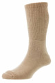 HJ1352 - Beige - 6-11 - Diabetic Sock - Wool