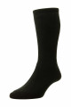 HJ1352 - Black - 11-13 - Diabetic Sock - Wool