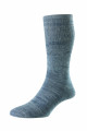 HJ1353 - Indigo/Faded Denim 6-11- Lightweight Diabetic Cotton Men's Socks