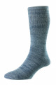 HJ1353 - Indigo/Faded Denim 11-13 - Lightweight Diabetic Cotton Men's Socks