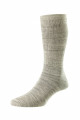 HJ1353 - Mid Grey/Silver - 6-11- Lightweight Diabetic Cotton Men's Socks