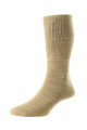 HJ1353 - Mink/Oatmeal - 4-7- Lightweight Diabetic Cotton Women's Socks