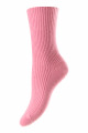 HJ501 - Candy Pink - 4-7 - Cashmere Blend Lounge Socks 