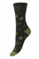 HJ540 - Peat - 4-7 - Woodland Cotton Comfort Top Women's Socks