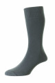 HJ641 - Grey - 6-11 Plain Comfort Top Organic Cotton Men's Socks 