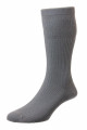 HJ191H - Mid Grey - 6-11 - EXTRA WIDE - Softop® Socks - Cotton Rich