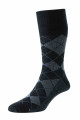 HJ96 - Navy/Blue - 6-11 Argyle - Wool Softop® Socks