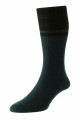 HJ971 - Bottle Green - 6-11 - Contract Stripe Wool Softop® Men's Socks