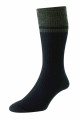 HJ971 - Navy - 6-11 Contract Stripe Wool Softop® Socks 