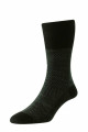 HJ972 - Black - 6-11 Jacquard Wool Softop® Men's Socks