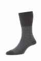 Houndstooth Wool Softop® Men's Socks - HJ988-Airforce-6-11