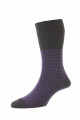 Houndstooth Wool Softop® Men's Socks - HJ988-Purple-6-11
