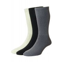 3-Pairs - Diabetic COTTON Socks - HJ1351/3PK - (UK 11-13)