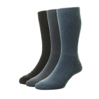 3-Pairs - Diabetic WOOL Socks - HJ1352/3PK - (UK 6-11)
