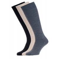 3-Pairs - Immaculate™ Long Wool Rich Socks (with Lycra®) - HJ77/3PK - (6-11)