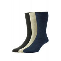 HJ90 - 3-Pairs (13-15) Men's Wool Softop® Socks 