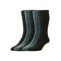 5-Pairs - Diabetic WOOL Socks - HJ1352/5PK - (UK 11-13)